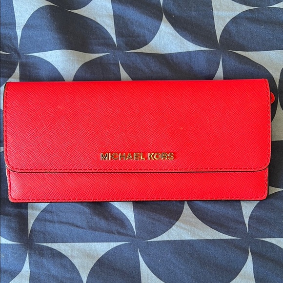 Michael Kors Red Women's Wallet - Picture 1 of 7